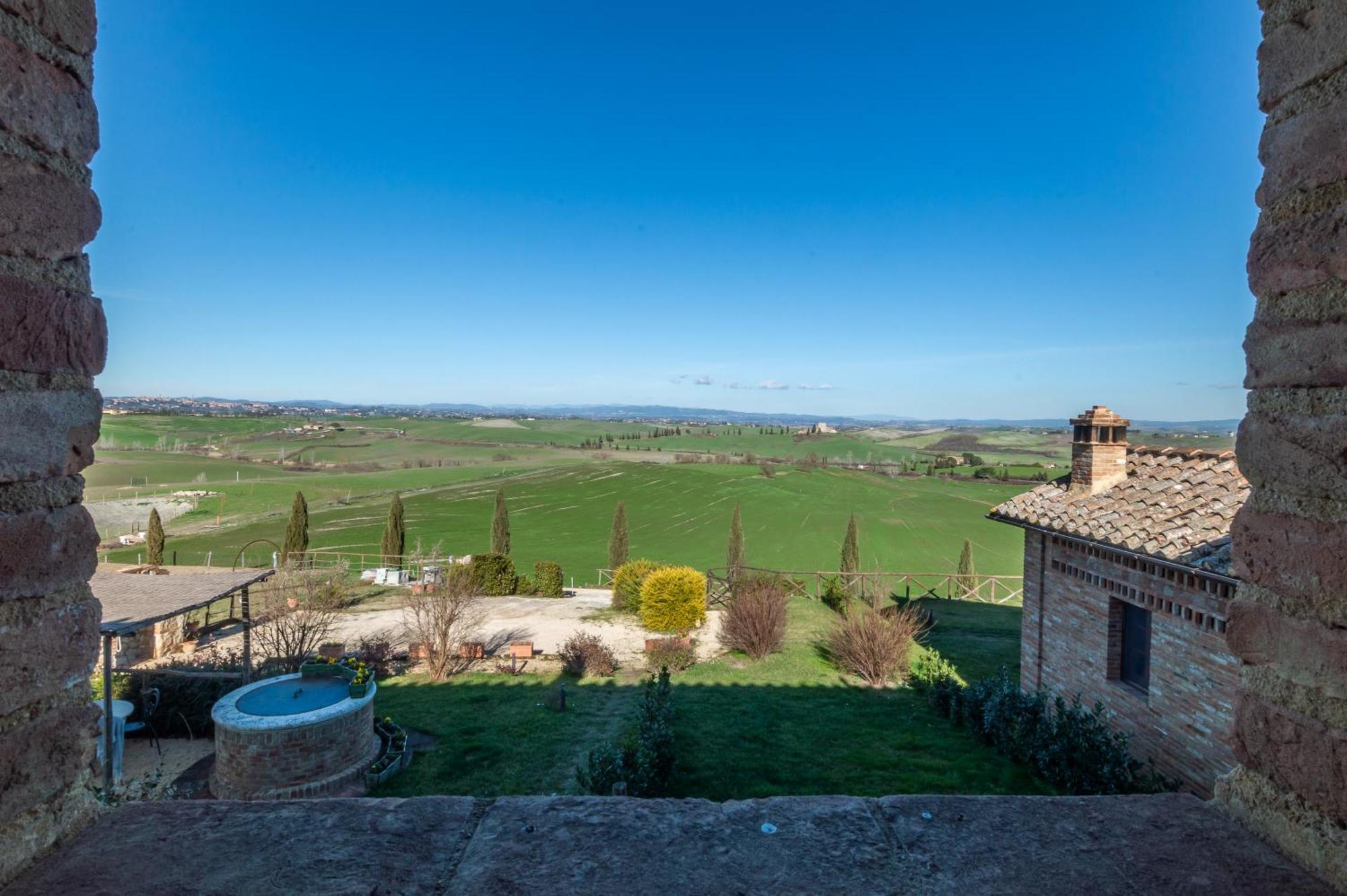 Sunflower Con Vista Su Siena Villa Corsano  Exterior foto